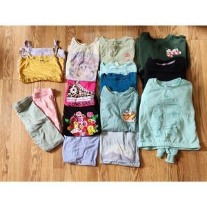 Girls Clothing Lot 16pc Sz Medium Sleeveless, Short Sleeve, Sweatshirts, Leggin